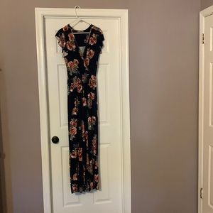 Loveappella floral one piece jumpsuit